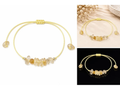 Náramek Shamballa Citrín