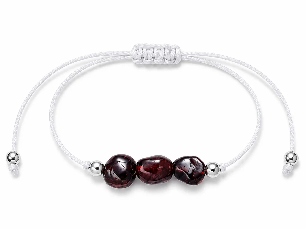 Náramek Granát Shamballa