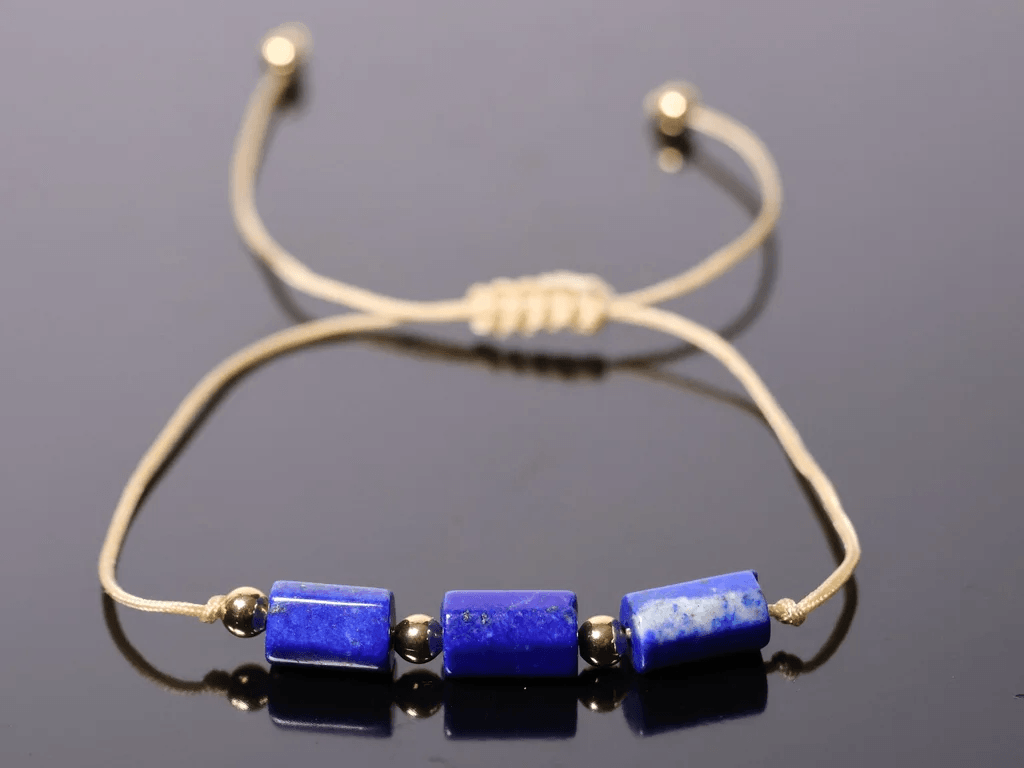 Náramek Lapis Lazuli shamballa