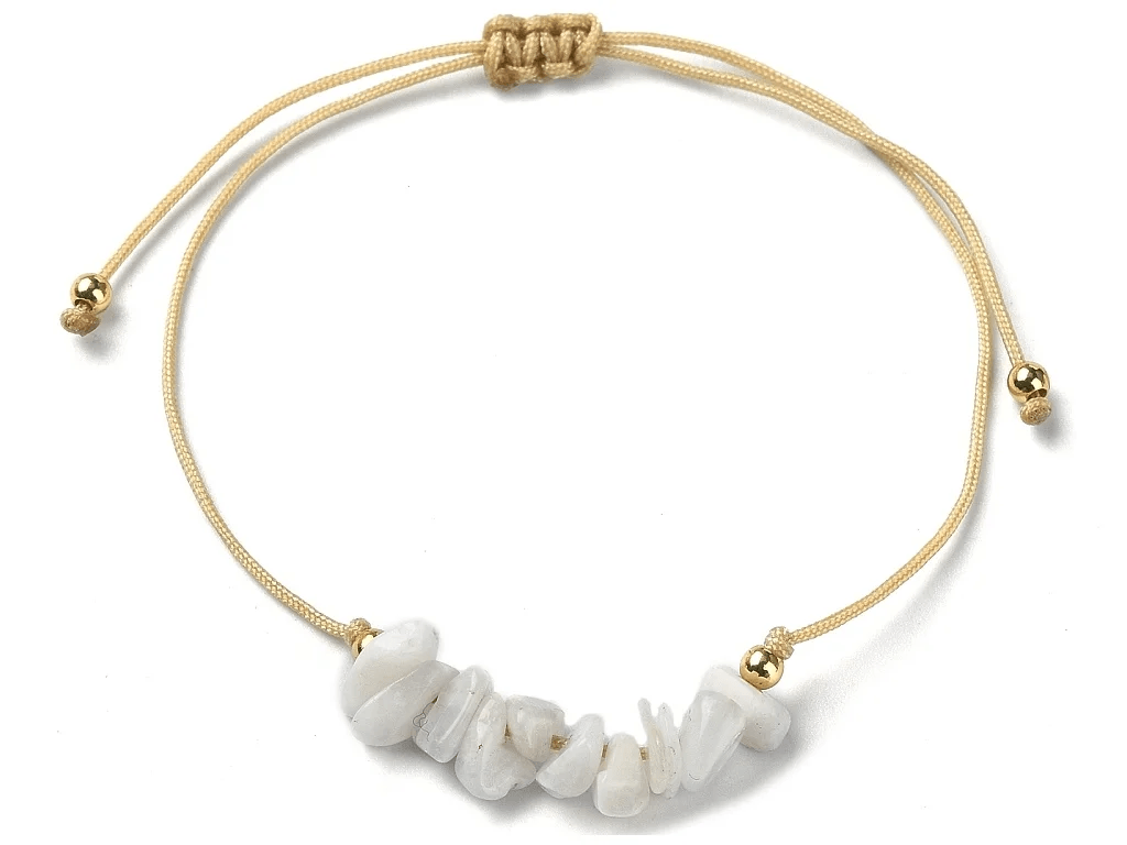 Náramek Shamballa Měsíční kámen granule